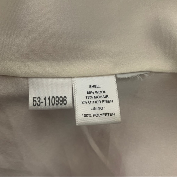 Vintage Ann Taylor Pink & Cream Herringbone TopCoat Trench Coat - Picture 9 of 16